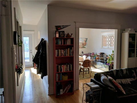 Hallway and living room upstairs
